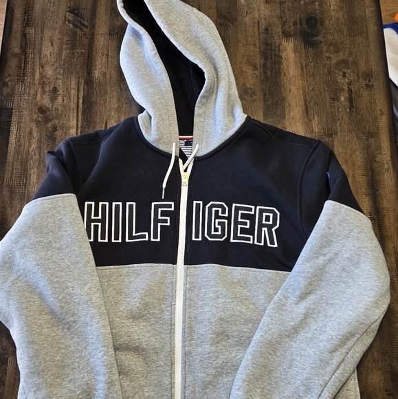 Vintage Tommy Hilfiger Men's Full Zip Hoodie Jacket Size XL - Picture 1 of 5